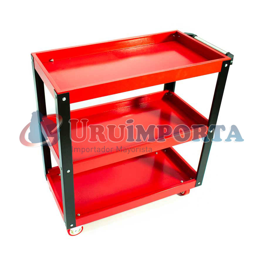 CARRO METALICO C/TRES BANDEJAS P/MECANICO