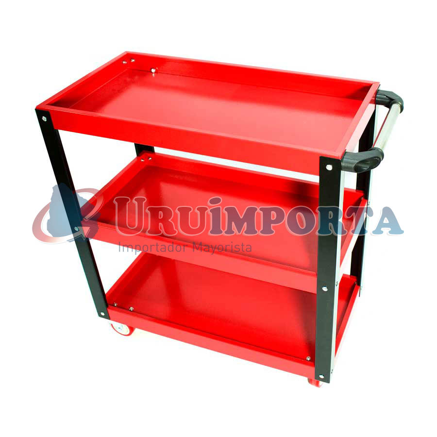 CARRO METALICO C/TRES BANDEJAS P/MECANICO