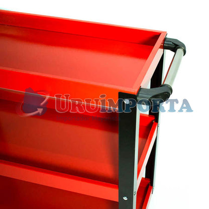 CARRO METALICO C/TRES BANDEJAS P/MECANICO