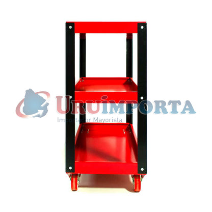 CARRO METALICO C/TRES BANDEJAS P/MECANICO