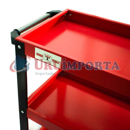CARRO METALICO C/TRES BANDEJAS P/MECANICO