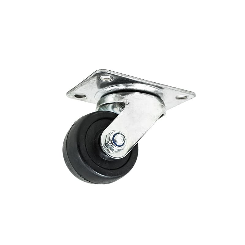RUEDA NEGRA BASE METALICA 1 1/2″ GIRATORIA LH-564
