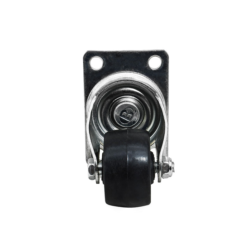 RUEDA NEGRA BASE METALICA 1 1/2″ GIRATORIA LH-564