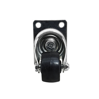 RUEDA NEGRA BASE METALICA 1 1/2″ GIRATORIA LH-564