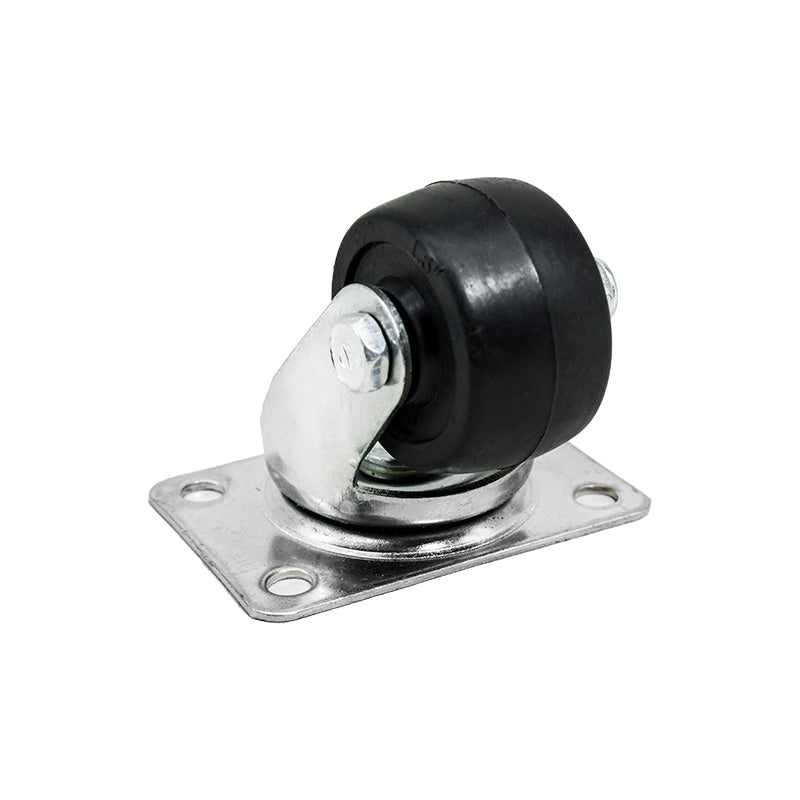 RUEDA NEGRA BASE METALICA 1 1/2″ GIRATORIA LH-564