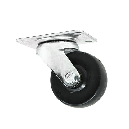 RUEDA NEGRA BASE METALICA 2″ GIRATORIA LH-565