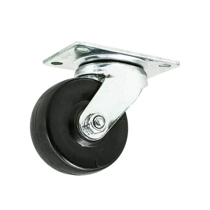 RUEDA NEGRA BASE METALICA 2″ GIRATORIA LH-565