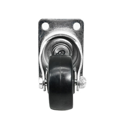 RUEDA NEGRA BASE METALICA 2″ GIRATORIA LH-565