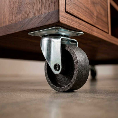 RUEDA NEGRA BASE METALICA 2 1/2″ GIRATORIA LH-566