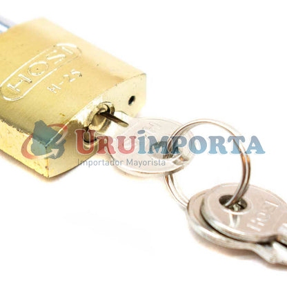 CANDADO DE BRONCE 25MM (ACERADO) LH-371