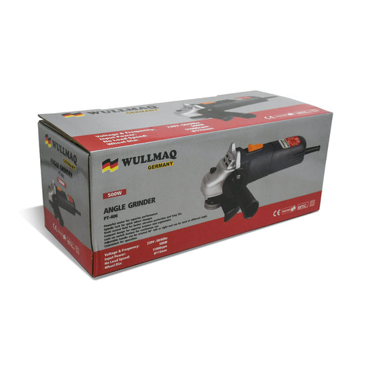 AMOLADORA ANGULAR 4 1/2” 500W WULLMAQ PT406