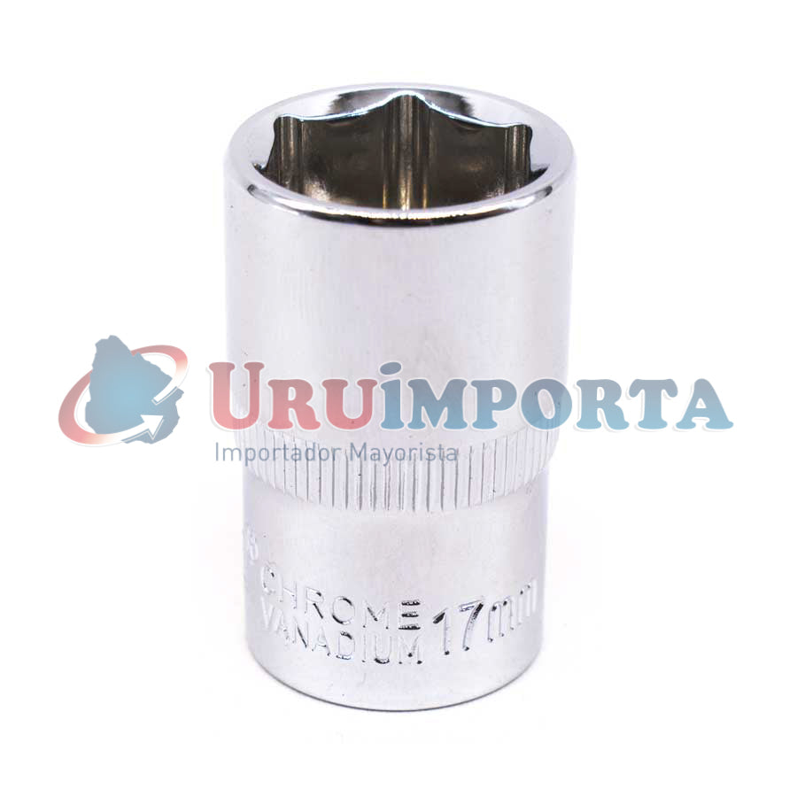 DADO 17MM 1/2” CROMADO KAMASA KM-816