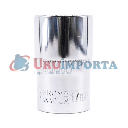 DADO 17MM 1/2” CROMADO KAMASA KM-816