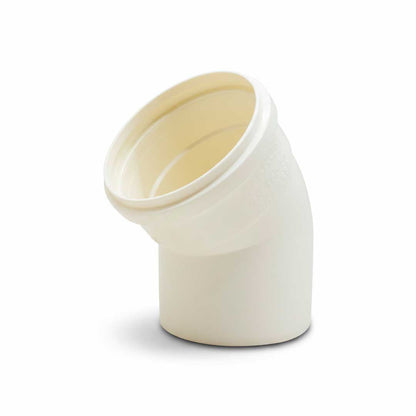 CODO 45 GRADOS 100MM BLANCO DE PVC KRONA K-614