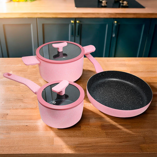OLLA SET 5 PZ VIDRIO METAL GR75636-1