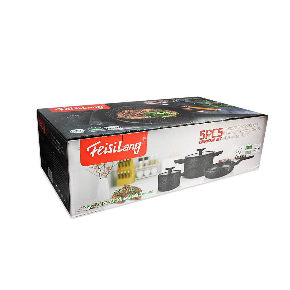 OLLA SET 5 PZ VIDRIO METAL GR75636-1