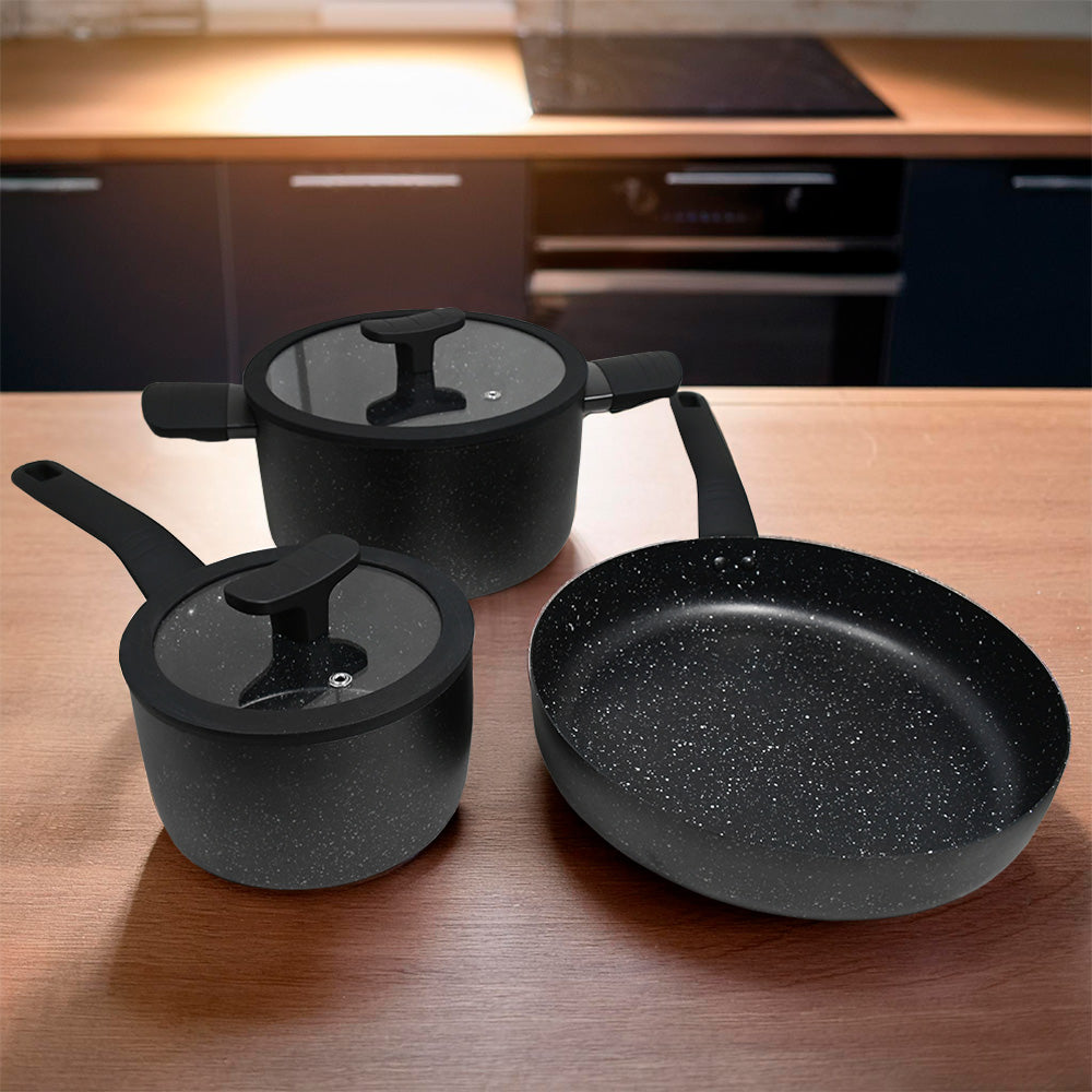 OLLA SET 5 PZ VIDRIO METAL GR75636-1