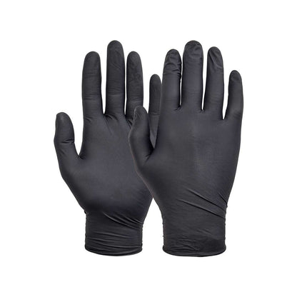 CAJA D/GUANTE DESCARTABLE NEGRO 100UNID 91513