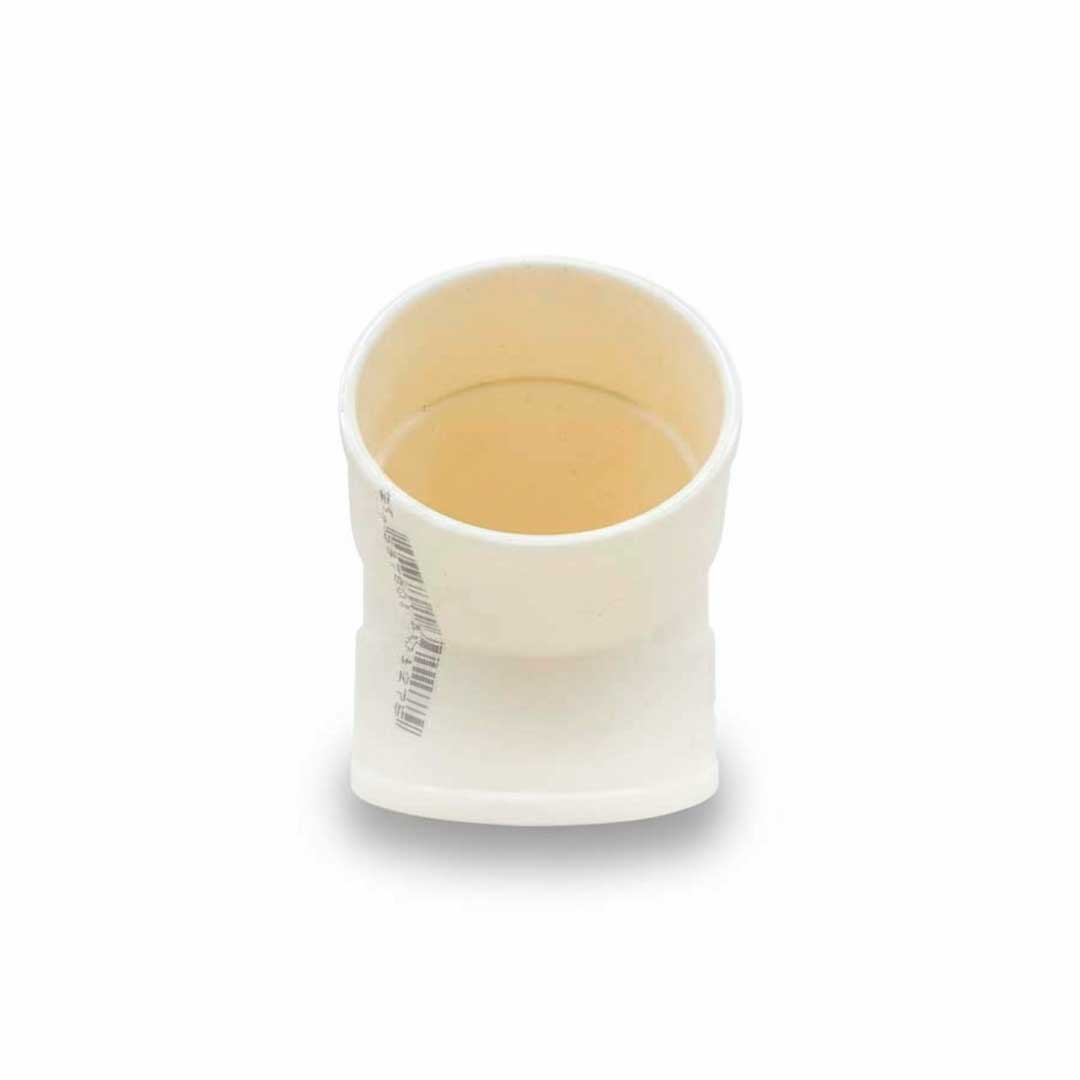CODO 45 GRADOS 40MM BLANCO DE PVC KRONA K-611