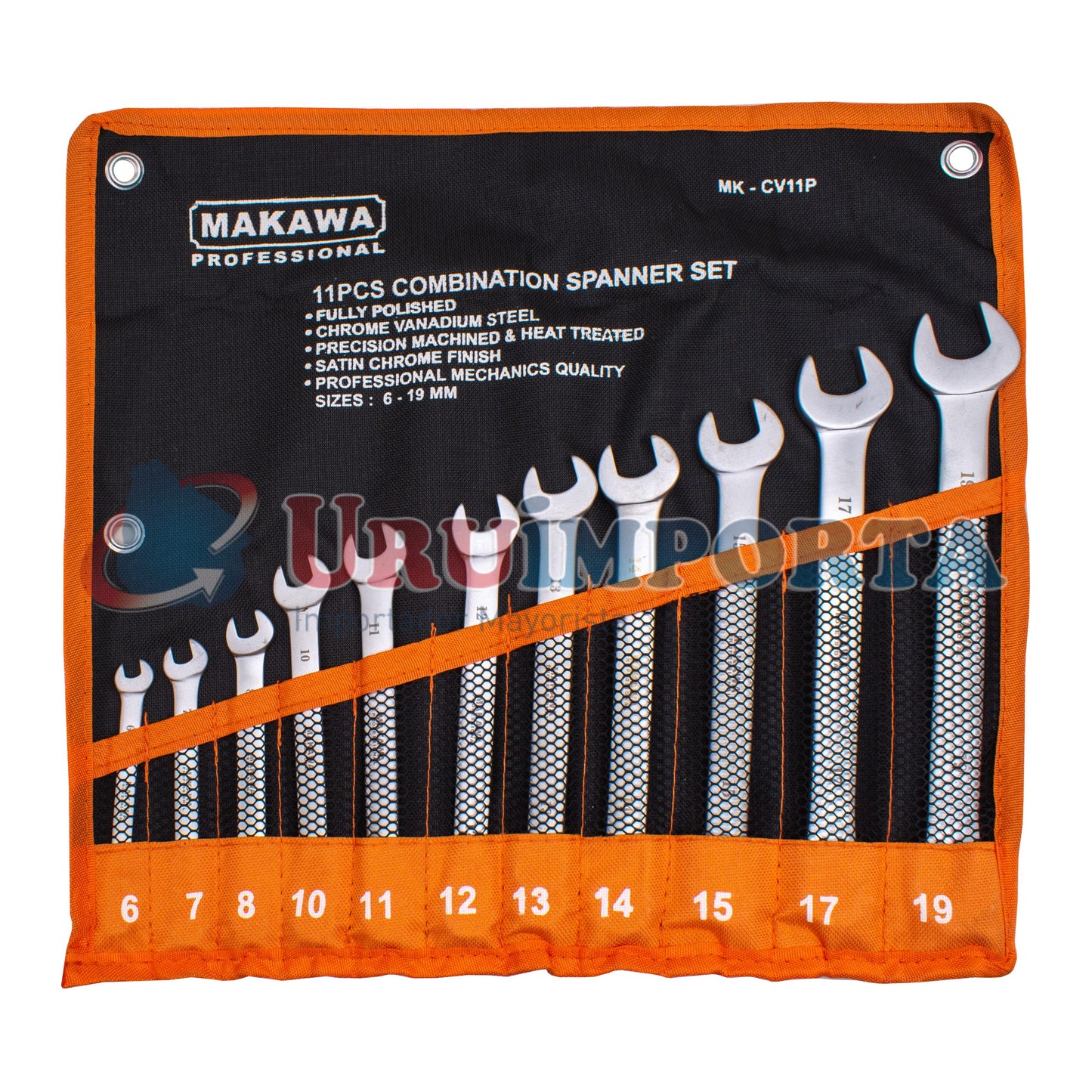 LLAVE COMBINADA 11PZ 6-19MM MAKAWA MK-CV11P