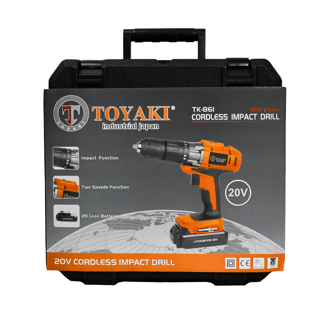 TALADRO A BATERIA 20V 13MM TOYAKI TK-861