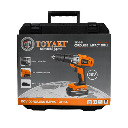 TALADRO A BATERIA 20V 13MM TOYAKI TK-861