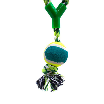 PELOTA CON CUERDA TIPO AGARRE P/MASCOTA LH-3345