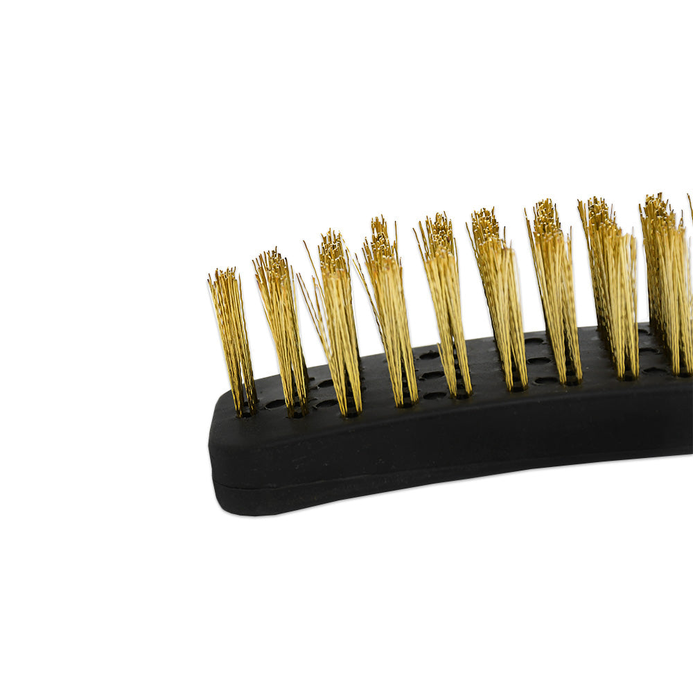 CEPILLO 6 FILAS DE BRONCE M/PLASTICO NEGRO LH-2604