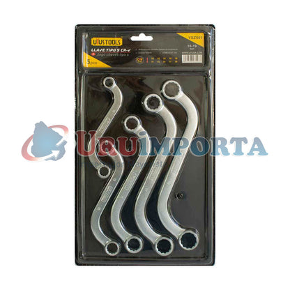 LLAVE COMBINADA 5PZ TIPO S 10-19MM UYUST YSZ501