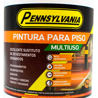 PINTURA PARA PISOS VERDE CEMENTO 1K PENNSYLVANIA