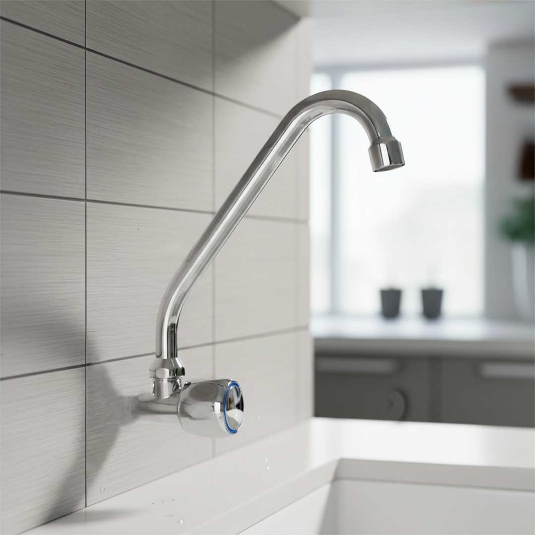 GRIFO METALICO PARED BRAZO ALTO ITALOMIX LH-805