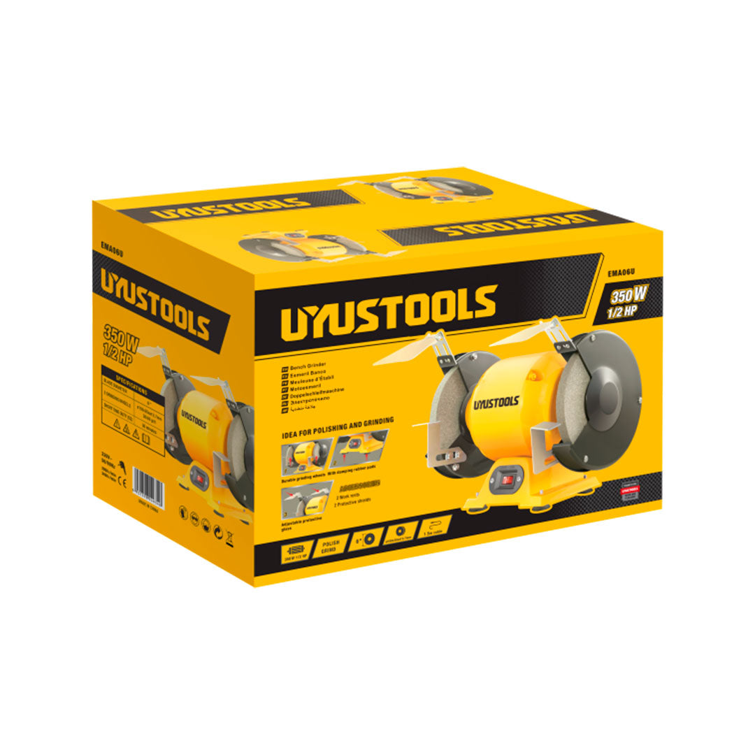 AMOLADORA DE BANCO 6″ 350W UYUSTOOLS EMA06U