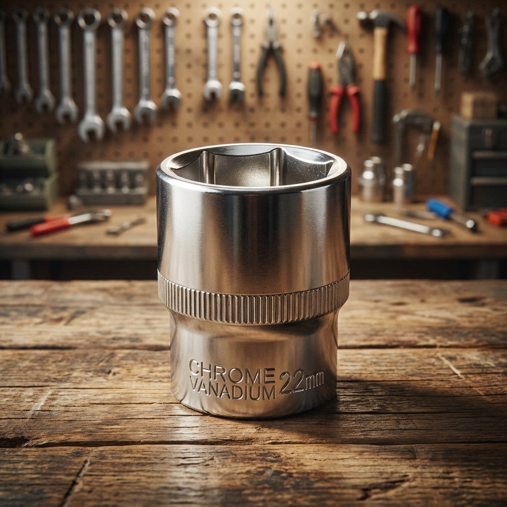 DADO 22MM 1/2” CROMADO KAMASA KM-821