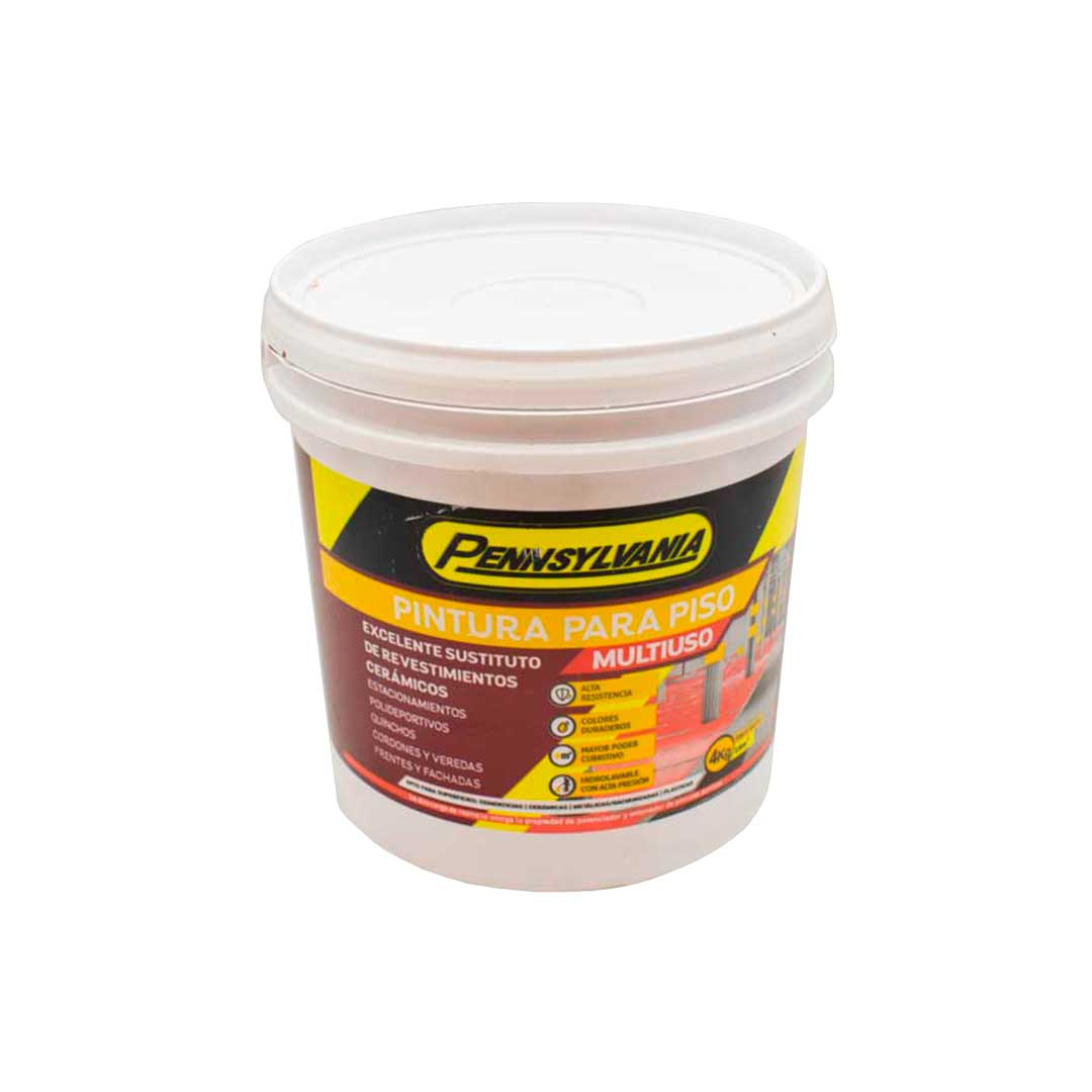 PINTURA PARA PISOS TEJA 4 KILOS PENNSYLVANIA