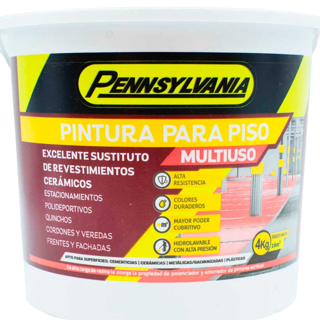 PINTURA PARA PISOS VERDE MUSGO 4 KILOS PENNSYLVAN