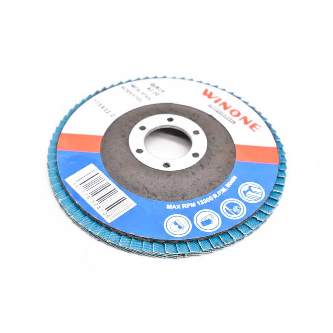 DISCO DE LIJA 7 1/4” METAL GRANO 100 WINONE LH2137