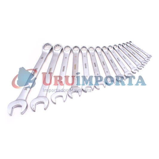 LLAVE COMBINADA 14PZ 6-24MM MAKAWA MK-CV14P
