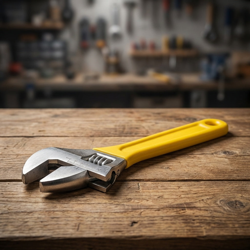 LLAVE AJUSTABLE 18″ MANGO AMARILLO MAKAWA MK-013