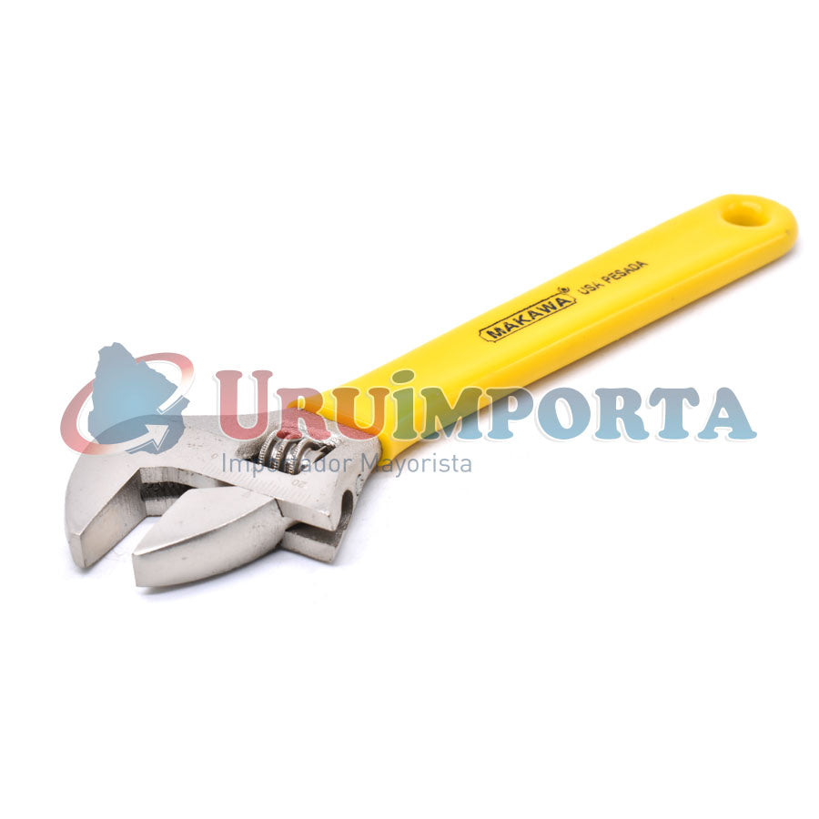 LLAVE AJUSTABLE 8″ MANGO AMARILLO MAKAWA MK-016