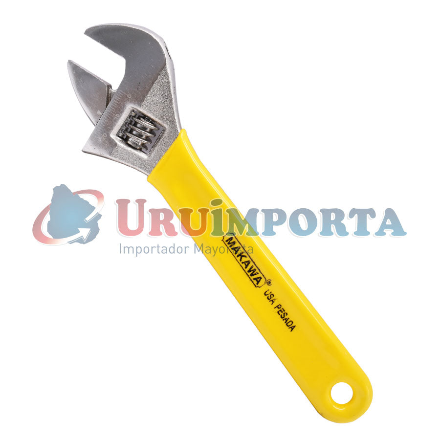 LLAVE AJUSTABLE 8″ MANGO AMARILLO MAKAWA MK-016