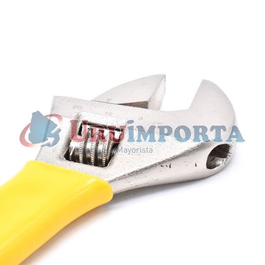 LLAVE AJUSTABLE 8″ MANGO AMARILLO MAKAWA MK-016