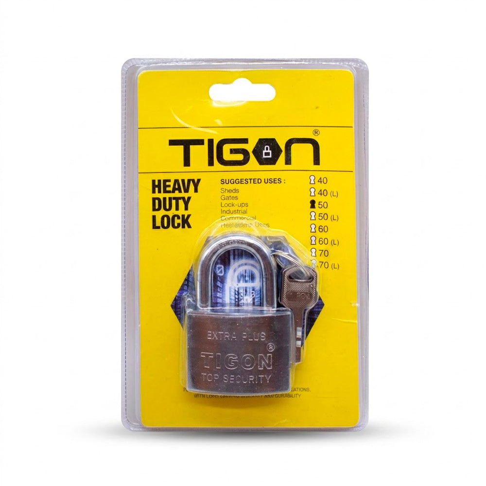 CANDADO TIGON TIPO PLATEADO 50MM LH-335