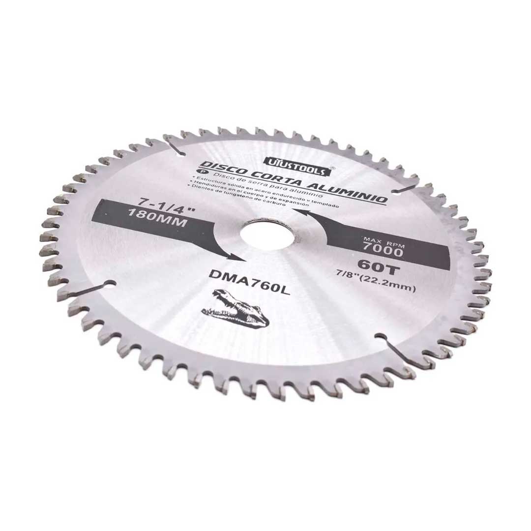DISCO CORTE ALUMINIO 7  1/4 60D UYUSTOOLS DMA760L