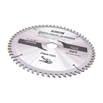 DISCO CORTE ALUMINIO 7  1/4 60D UYUSTOOLS DMA760L