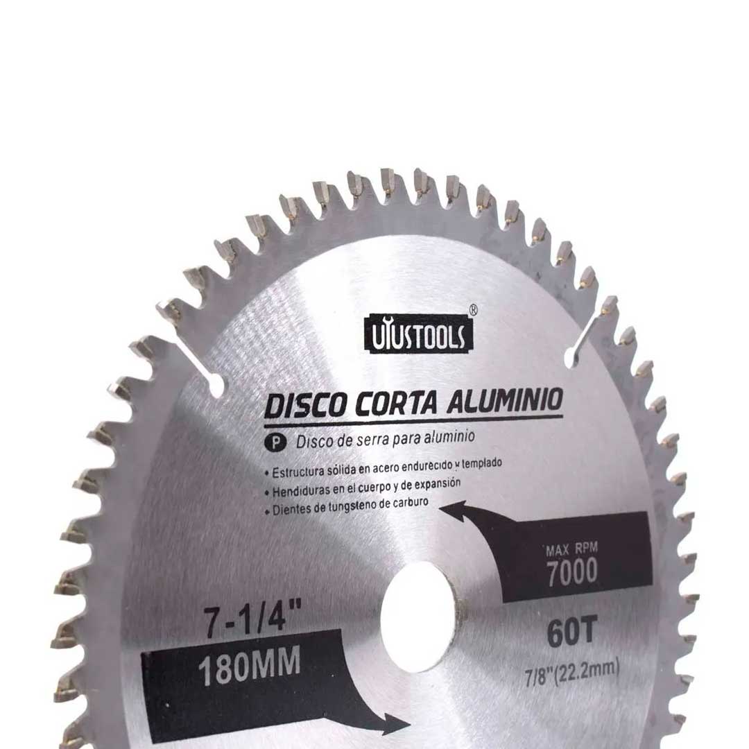DISCO CORTE ALUMINIO 7  1/4 60D UYUSTOOLS DMA760L