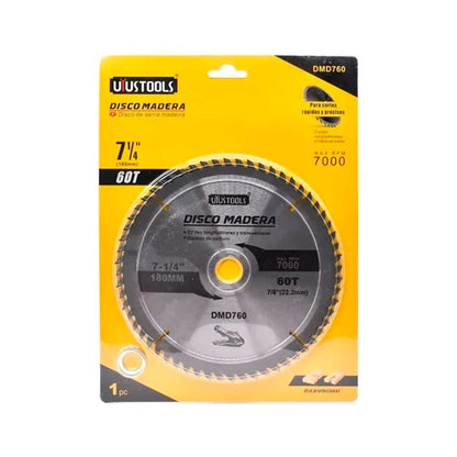 DISCO CORTE ALUMINIO 7  1/4 60D UYUSTOOLS DMA760L