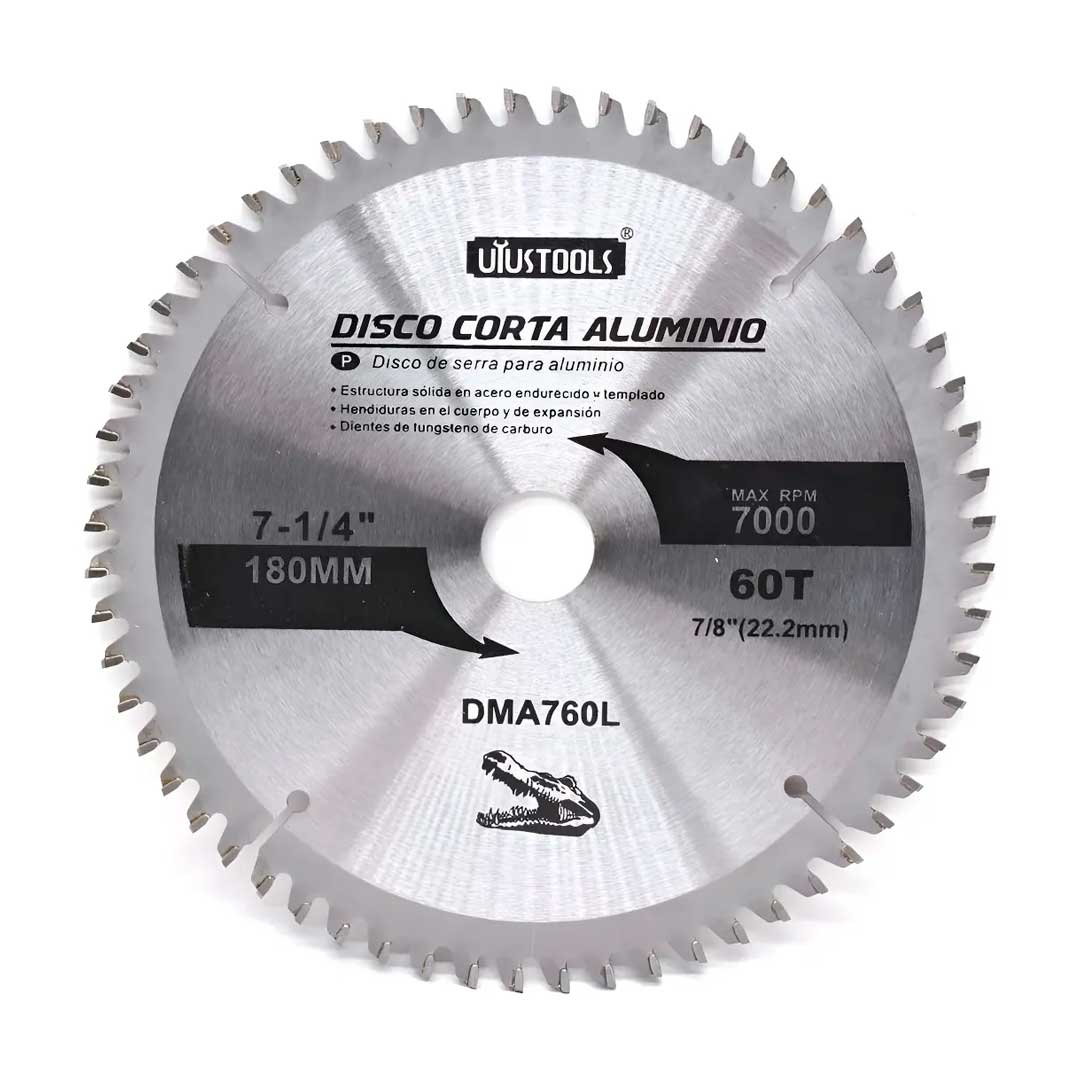 DISCO CORTE ALUMINIO 7  1/4 60D UYUSTOOLS DMA760L