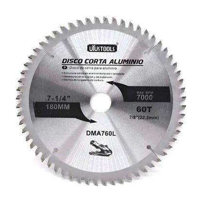 DISCO CORTE ALUMINIO 7  1/4 60D UYUSTOOLS DMA760L