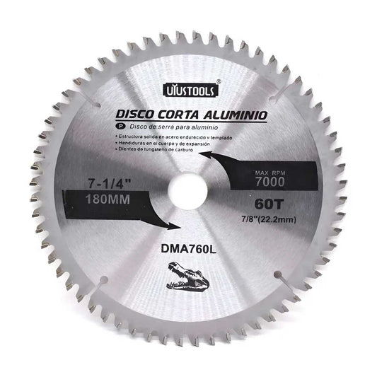 DISCO CORTE ALUMINIO 7  1/4 60D UYUSTOOLS DMA760L