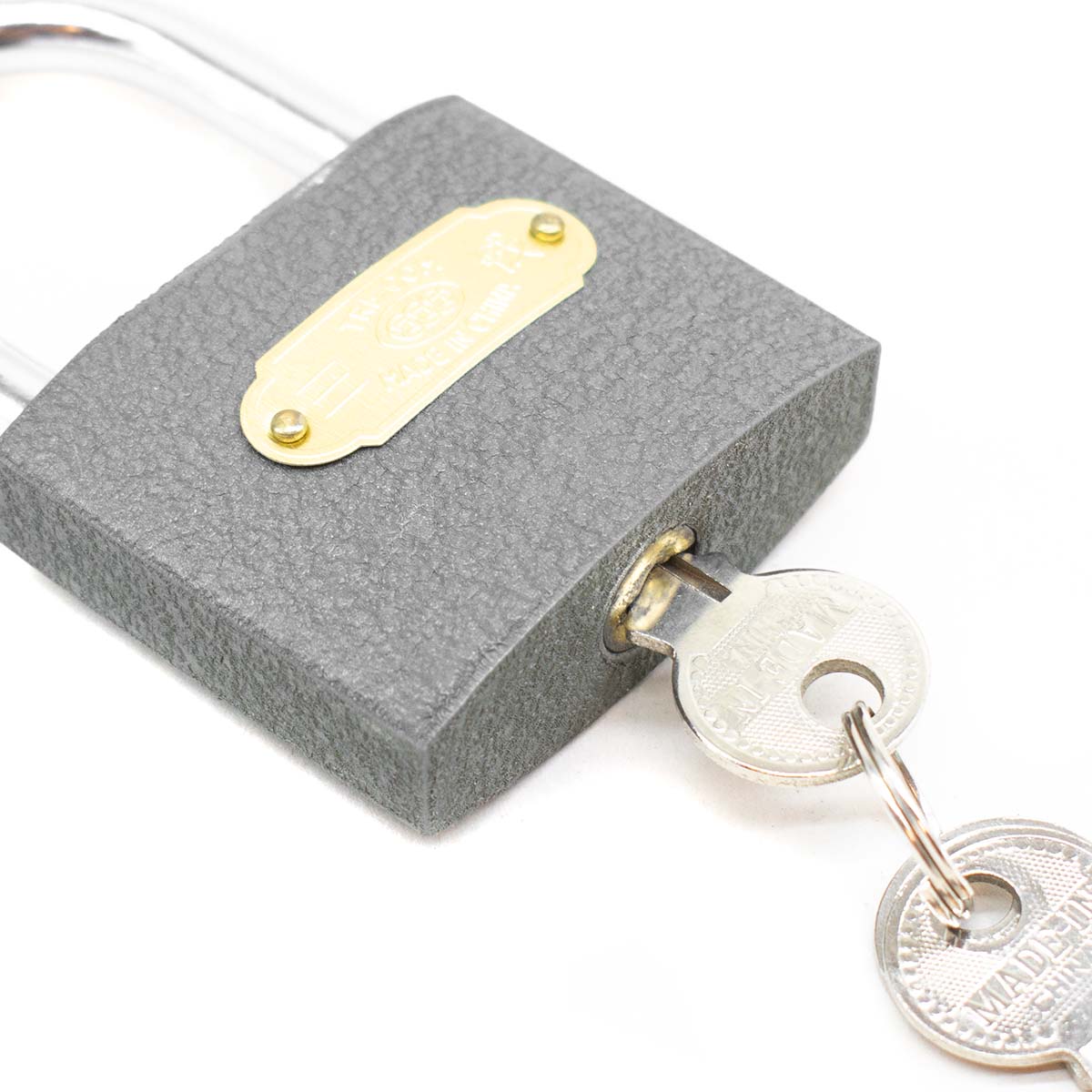 CANDADO DE HIERRO GRIS 63MM TRI-ROOM LH-1273